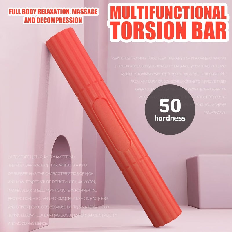 YOIYINI Flex Therapy Bar,Resistance Bar Used to Relieve Pain in the Wrist, Elbow, and Forearm,Tennis Elbow Treatment Bar,Twist Bar for Physical Therapy - Image 3